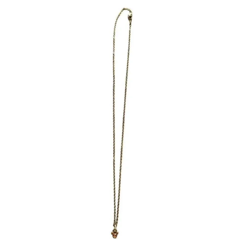 Disney Mickey Mouse Yellow Topaz November Birthstone Gold Necklace